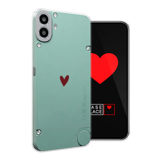 Силиконовый чехол Маленькое красное сердечко на CMF Phone 1