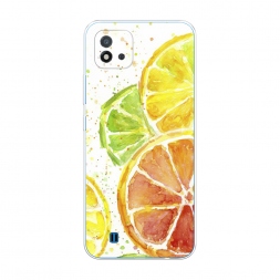 Силиконовый чехол Цитрусовые на Realme C20