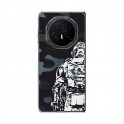 Силиконовый чехол Спина солдата на Honor Magic V3