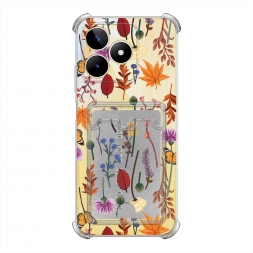 Orange Purple flowers на Realme C53