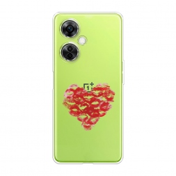 Силиконовый чехол Сердечко из поцелуев на OnePlus Nord N30 5G