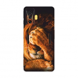 Силиконовый чехол Львиный стыд на Xiaomi Poco F4 GT