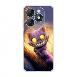 Силиконовый чехол Cheshire Cat на Itel P55