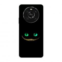 Силиконовый чехол Зеленоглазый чеширский кот на Honor X9