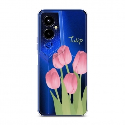 Силиконовый чехол Тюльпаны рисунок 1 на Tecno Pova 4 pro