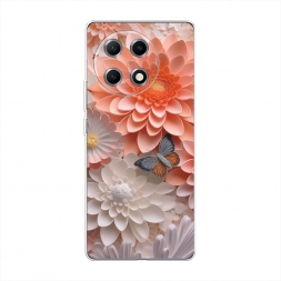 Силиконовый чехол Бумажные цветы на Tecno Camon 30S