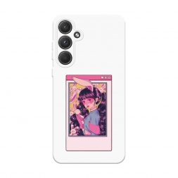 Soft touch белый Anime window на Samsung Galaxy A55 5G