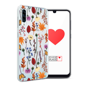 ����������� ����� Orange Purple flowers �� Samsung Galaxy A50