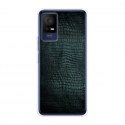 Силиконовый чехол Черная змея на TCL 408