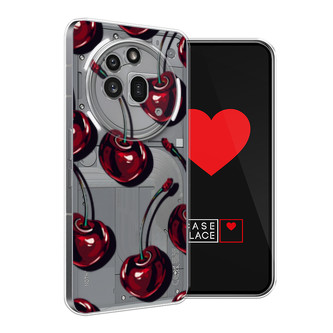 Силиконовый чехол Сочные черешни 4 на Nothing Phone 3a Pro