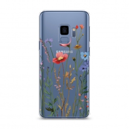 Силиконовый чехол Высокие цветы на Samsung Galaxy S9