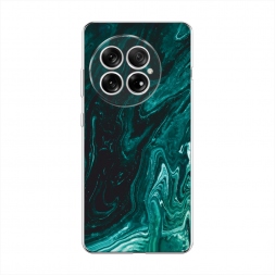 Силиконовый чехол Мрамор изумруд на OnePlus 13