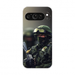 Силиконовый чехол Солдат на Google Pixel 9 Pro