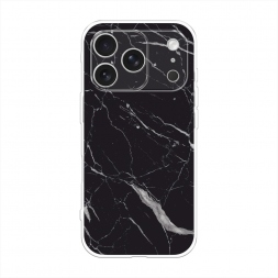 Силиконовый чехол Черный минерал на iPhone 17 Pro Max