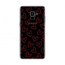 ����������� ����� Little hearts doodles 2 �� Samsung Galaxy A8 Plus 2018
