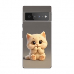 Силиконовый чехол Милый пухлый котик на Google Pixel 6 Pro