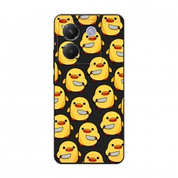 Матовый силиконовый чехол Утка с ножом на Xiaomi Poco M7 Pro