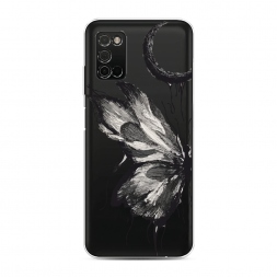 Силиконовый чехол Чернильная бабочка на Samsung Galaxy A03S