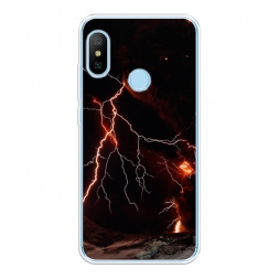 Силиконовый чехол Молния 4 на Xiaomi Redmi 6 Plus