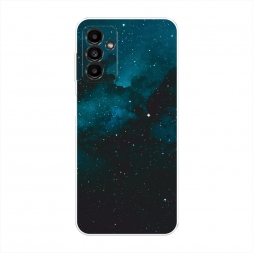 Силиконовый чехол Синий космос на Samsung Galaxy A04s
