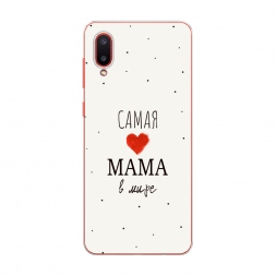 Силиконовый чехол Самая любимая мама на Samsung Galaxy A02
