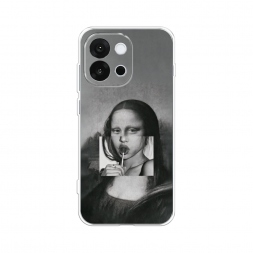 Силиконовый чехол Mona Lisa sucking lollipop на OnePlus 13T