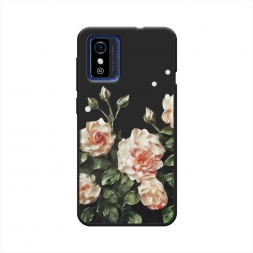 Матовый силиконовый чехол Цветочная картина 2 на ZTE Blade L9