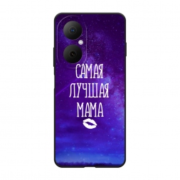 Матовый силиконовый чехол Лучшая мама на Huawei Nova Y73