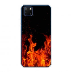 Силиконовый чехол Все в огне на Huawei Y5p