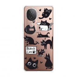 ����������� ����� Black cat doodles �� Vivo V40e