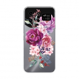 Силиконовый чехол Пурпурные бутоны на Infinix Note 60 Ultra