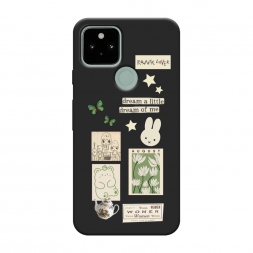 Матовый силиконовый чехол dream a little на Google Pixel 5A