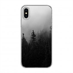 Силиконовый чехол Туманный лес на iPhone XS (10S)