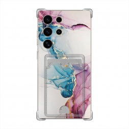 Розовые разводы рисунок на Samsung Galaxy S24 Ultra