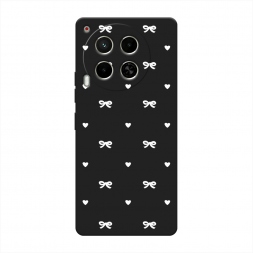 Матовый силиконовый чехол Простые бантики 1 на Tecno Camon 30 5G