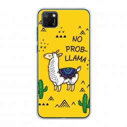Силиконовый чехол No probLLama на Huawei Y5p