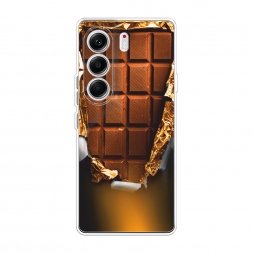 Силиконовый чехол Шоколадка на Tecno Camon 40 Pro 5G