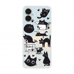 ����������� ����� Black cat doodles �� Tecno Camon 19 Neo