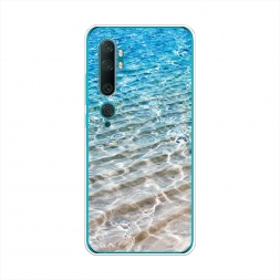 Силиконовый чехол Волны 10 на Xiaomi Mi Note 10/Mi Note 10 Pro
