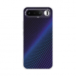 Силиконовый чехол Синий карбон на Realme 16