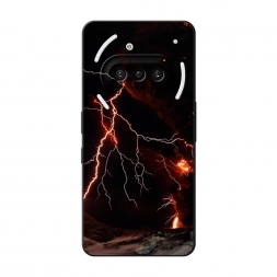 Матовый силиконовый чехол Молния 4 на Nothing Phone 3a