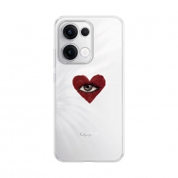 Силиконовый чехол heart eye 2 на Oppo Reno 13