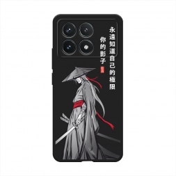 Матовый силиконовый чехол Странствующий самурай на Xiaomi Redmi K70 5G