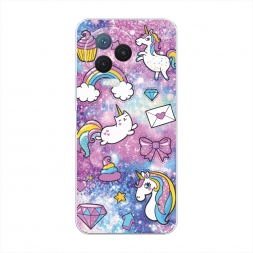 Силиконовый чехол Rainbow doodles на Infinix Note 12 Pro 4G