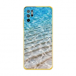 Силиконовый чехол Волны 10 на Xiaomi Poco M3 Pro