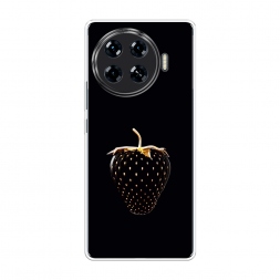 Силиконовый чехол Black strawberry на Tecno Spark 20 Pro Plus