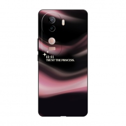 Матовый силиконовый чехол trust the process на Vivo V40e