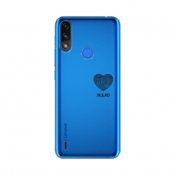 Силиконовый чехол Отпечаток сердца черный на Lenovo K13