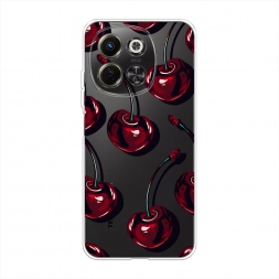 Силиконовый чехол Сочные черешни 4 на Tecno Spark 30 5G