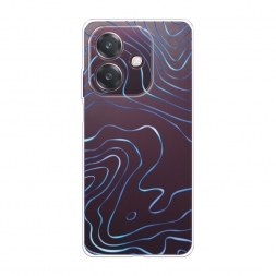 Силиконовый чехол Blue lines на Oppo A3